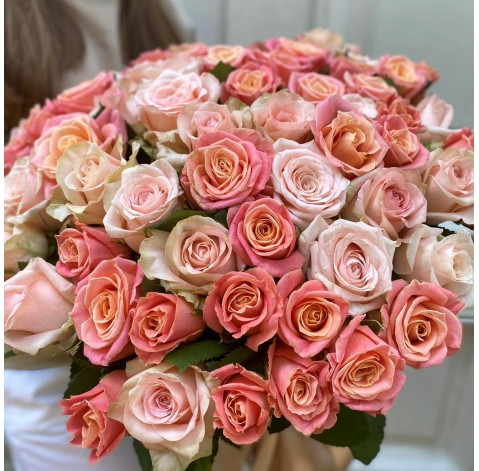 Букет 75 роз 2 доставка цветов