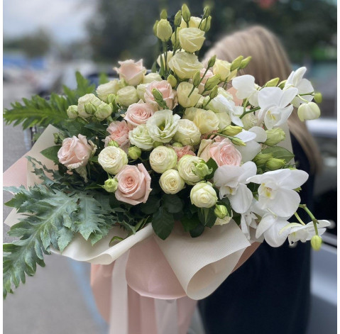 Букет Серцевий порив 2 доставка квітів