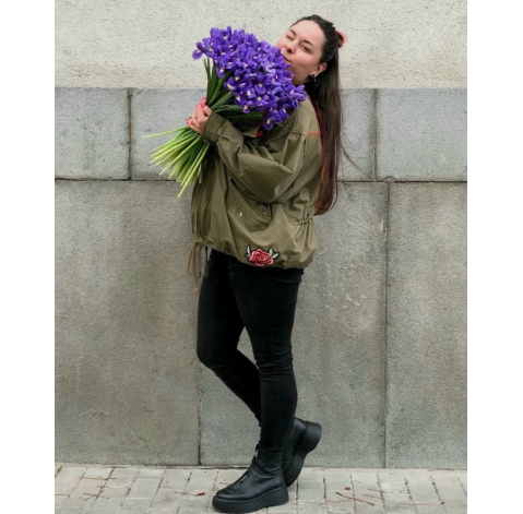 Bouquet 33 irises 2 Flower delivery