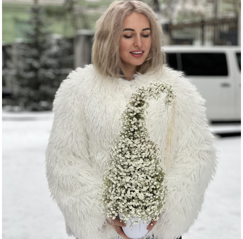 Новогодняя елочка с гипсофилы 2 доставка цветов