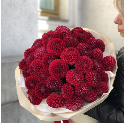 Букет 51 жоржина 2 доставка квітів