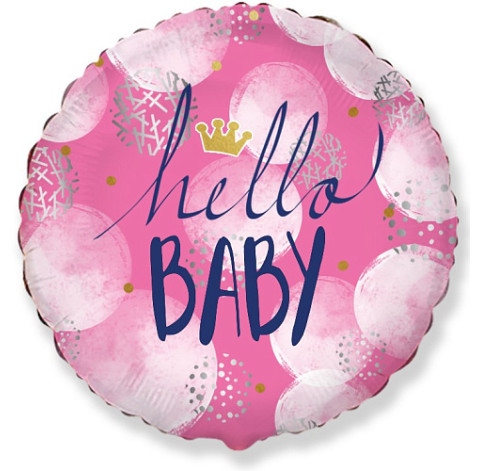 Balloon Hello Baby Girl 1 Flower delivery