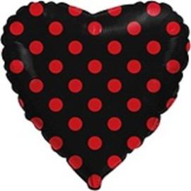 BALLOON heart polka Flower delivery