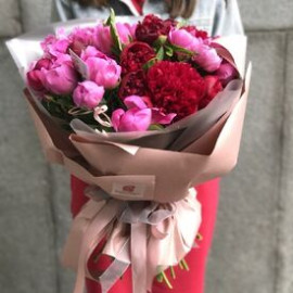 Bouquet 21 peonies mix Flower delivery
