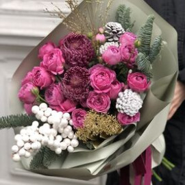 Букет Зимова ніжність доставка квітів