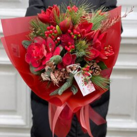 Букет Червоне натхнення доставка квітів