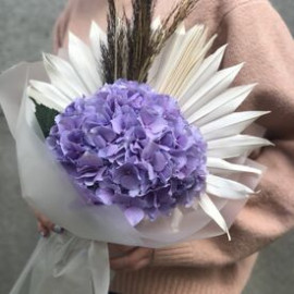 Bouquet Hydrangea with palm Flower delivery