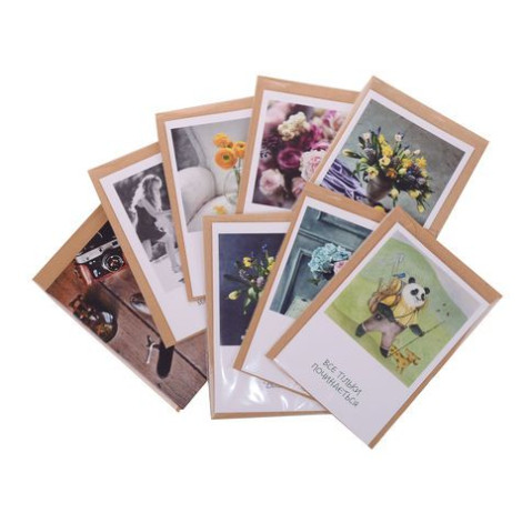 Авторські листівки маленькі 3 доставка квітів