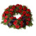 Круглый ритуальный венок с гвоздиками доставка цветов ракурс Круглый ритуальный венок с гвоздиками 1 доставка цветов ракурс