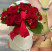 Квіткова композиція з червоних троянд 1 доставка квітів ракурс