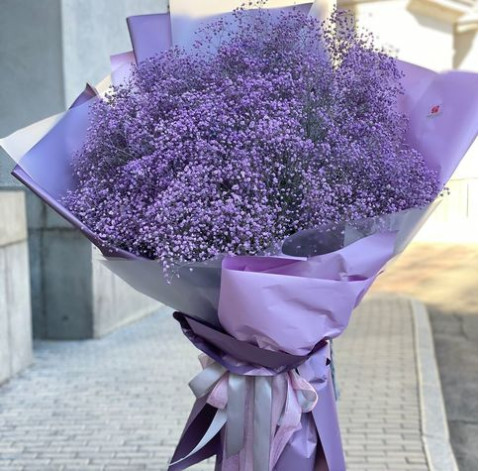 Букет 25 гіпсофіл 2 доставка квітів