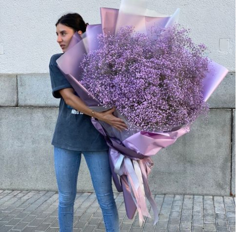 Букет 25 гіпсофіл 3 доставка квітів