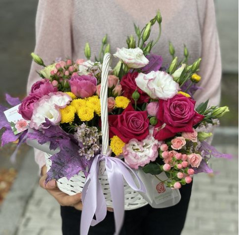 Flower basket Bright glade 2 Flower delivery