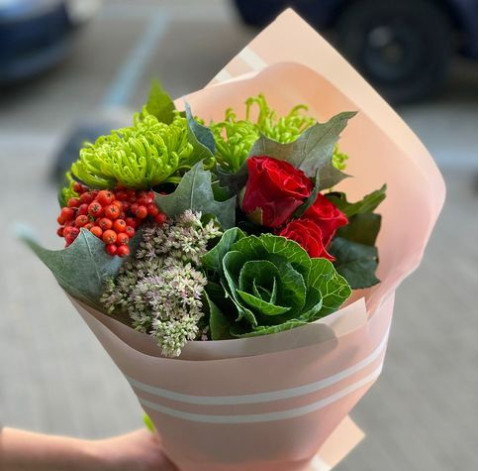 Букет На порозі осені 2 доставка квітів