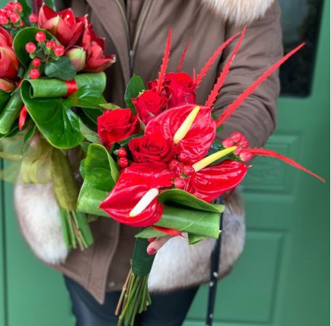 Букет Вогняна емоція 3 доставка квітів