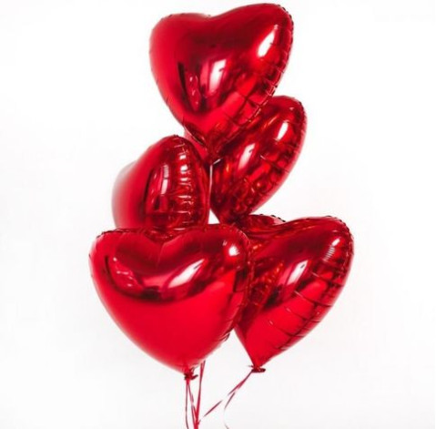 Шарик Сердце красный 2 доставка цветов