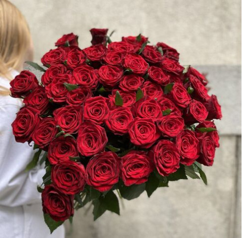 Rose Red Naomi 80 cm 3 Flower delivery