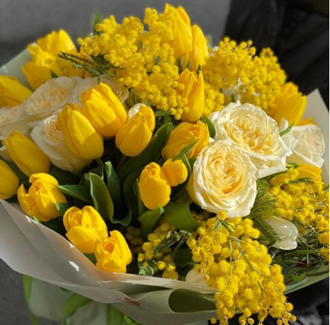 Букет Золотистий аромат 2 доставка квітів