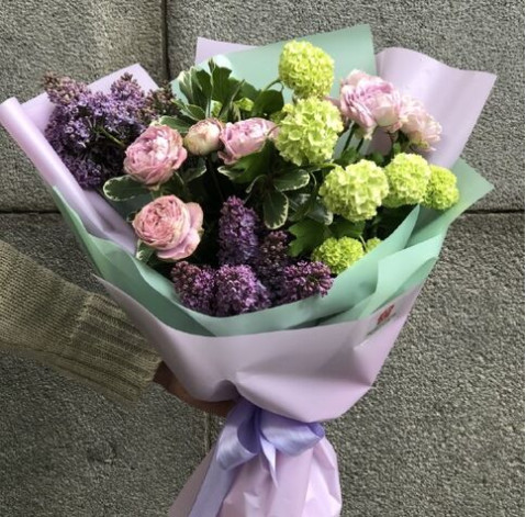 Букет Бузкова м'ята 2 доставка квітів