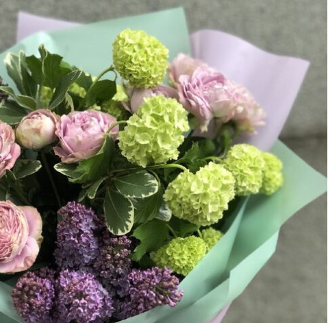 Букет Бузкова м'ята 3 доставка квітів