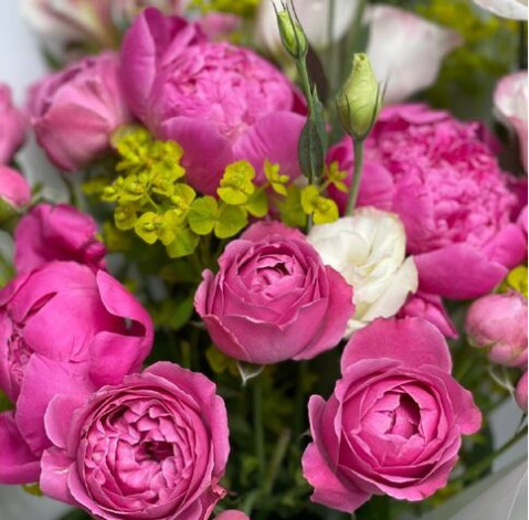 Букет Рожева пелена 3 доставка квітів