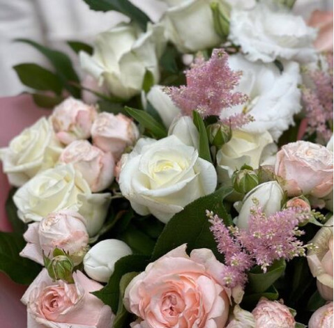 Букет Рожева ваніль 5 доставка квітів
