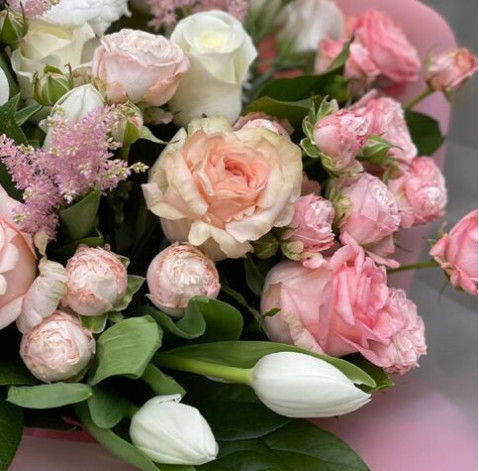 Букет Рожева ваніль 4 доставка квітів