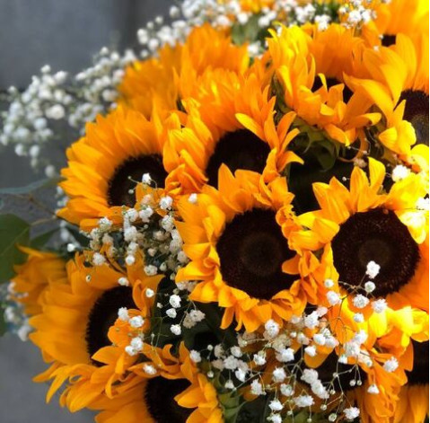 Букет 27 соняшників 3 доставка квітів