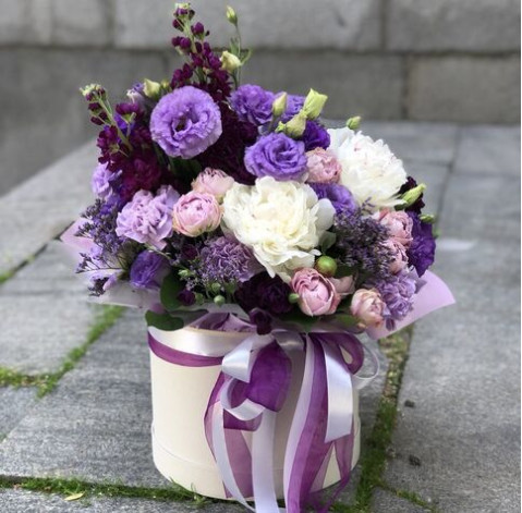 Квіткова композиція Фіолетовий настрій 1 доставка квітів