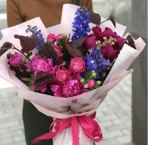 Букет Малинові зірки 2 доставка квітів