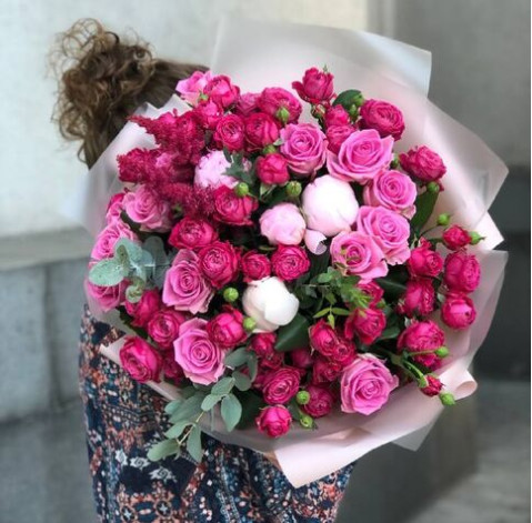 Букет Малиновий рай 2 доставка квітів