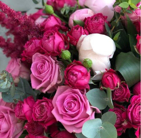 Букет Малиновий рай 5 доставка квітів