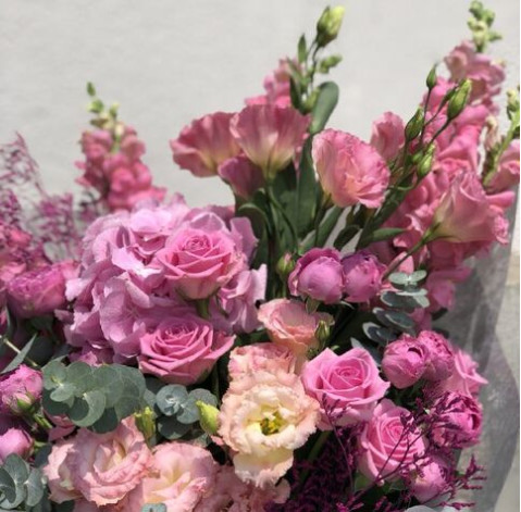 Букет Рожевий сплеск 4 доставка квітів