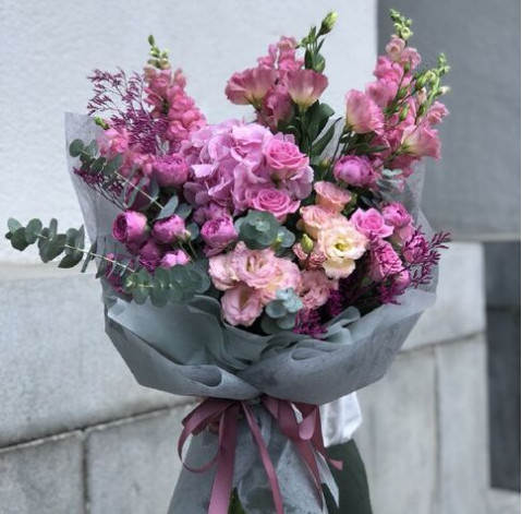 Букет Рожевий сплеск 2 доставка квітів