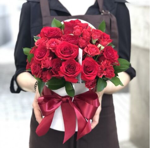 Квіткова композиція Любовне послання 2 доставка квітів