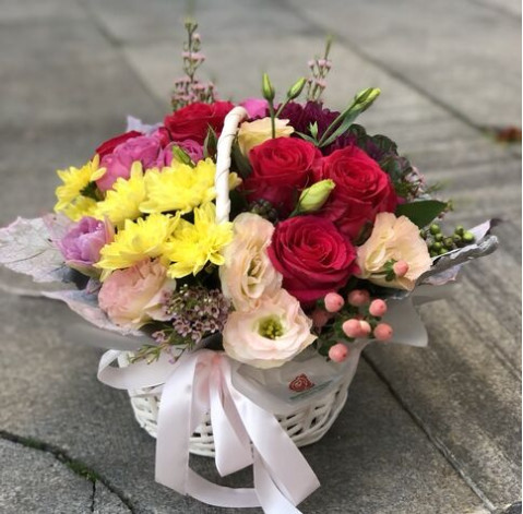 Цветочная композиция Цветочный блюз 2 доставка цветов