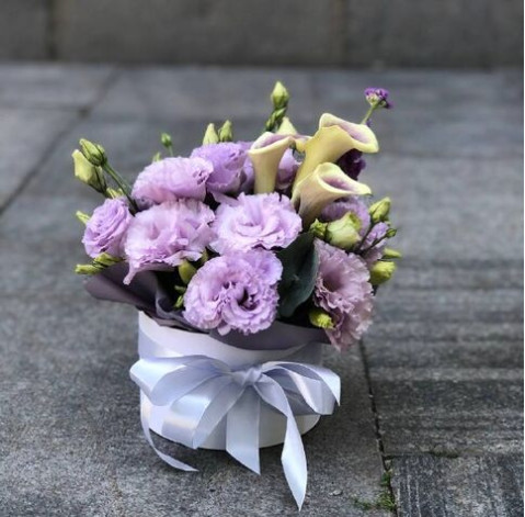 Квіткова композиція Лавандові сни 2 доставка квітів