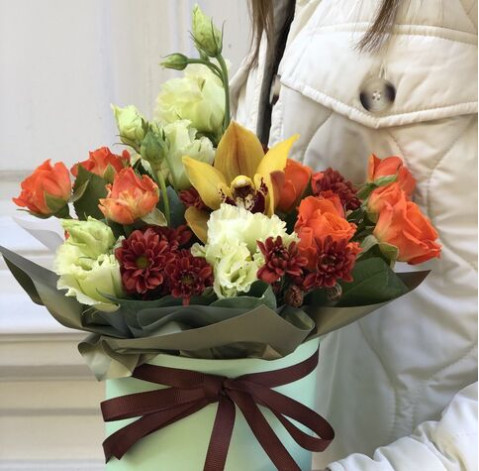 Квіткова композиція Ейфорія 3 доставка квітів