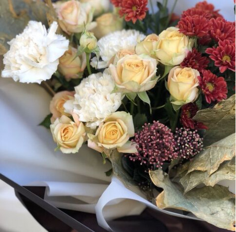 Букет Осіння кава 4 доставка квітів