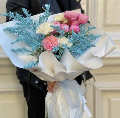 Букет Рожевий лід 2 доставка квітів