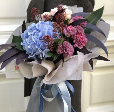 Букет Сливовий кристал 2 доставка квітів