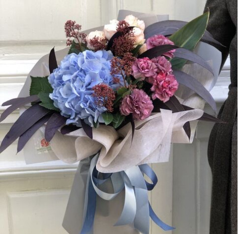 Букет Сливовий кристал 3 доставка квітів