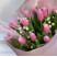 Bouquet of 17 pink tulips 3 Flower delivery foreshortening