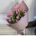 Bouquet of 17 pink tulips 1 Flower delivery foreshortening