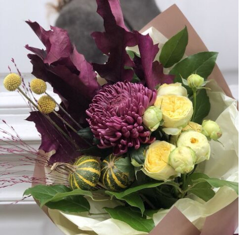 Букет Осінній настрій 3 доставка квітів