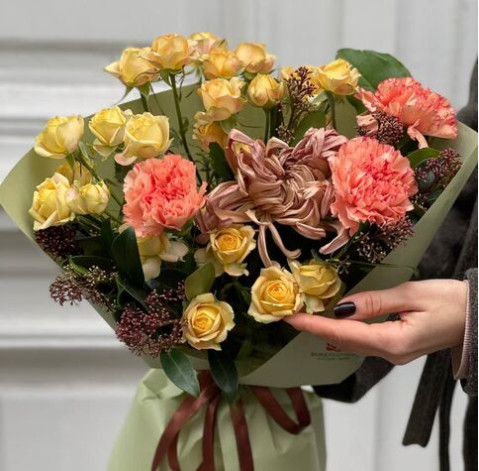 Букет Золотий вечір 2 доставка квітів
