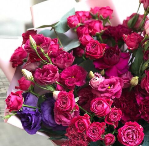 Букет Малиновий мармелад 3 доставка квітів