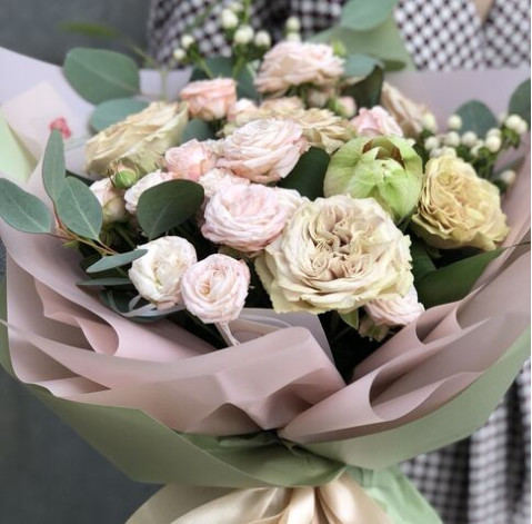 Букет Кремова пінка 2 доставка квітів