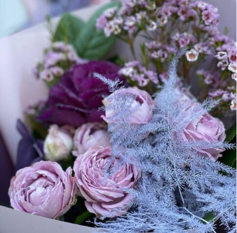 Букет Фіолетовий іній 3 доставка квітів