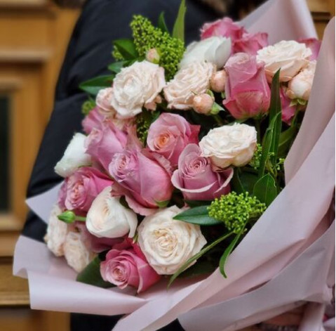 Букет Рожевий пунш 2 доставка квітів